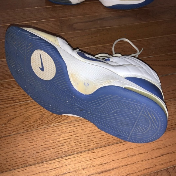 Nike High Top Air Max Blue and White Sneakers Size 12 - Picture 4 of 14